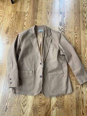 Duluth Fire Hose Presentation Jacket XL Cotton breathable relaxed camel spandex